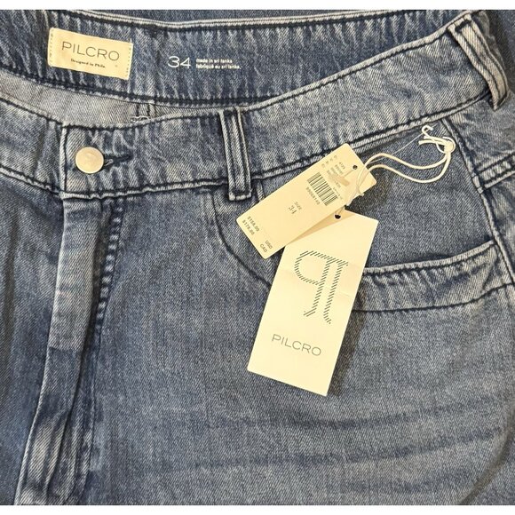 NWT Size 34 - ANTHROPOLOGIE Pilcro Mid-Rise Super-Wide-Leg Jeans (NWT US$ 158) - Picture 11 of 16